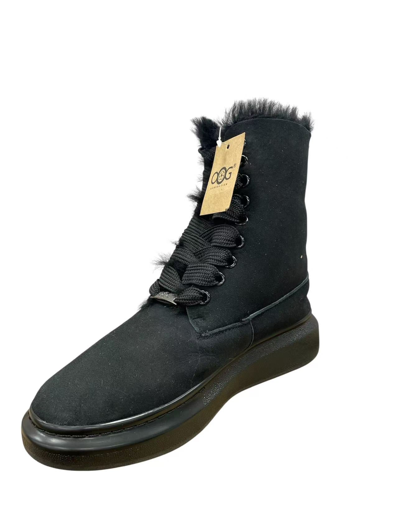 OB9902 Black OOG Damen Leder Boots – OOG Fashion Lifestyle