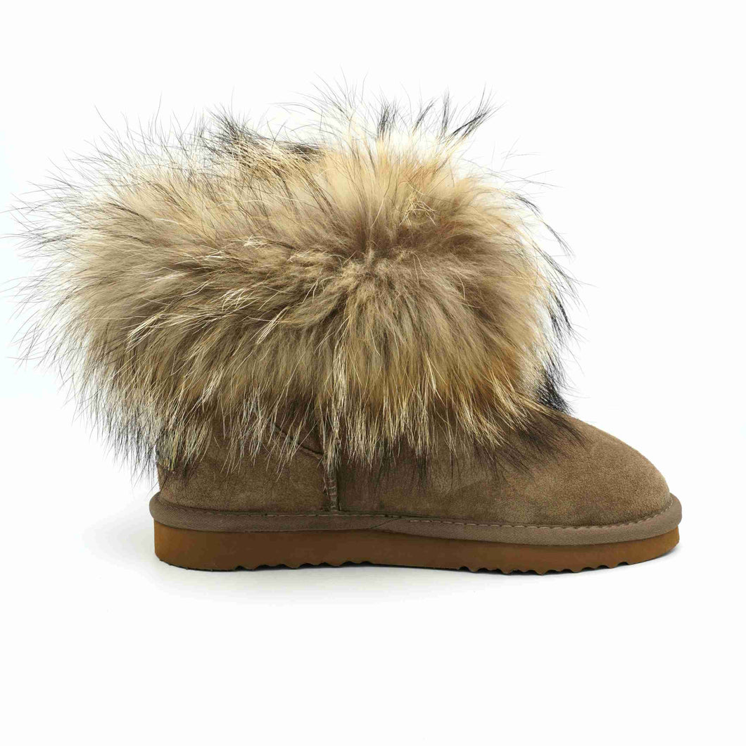 OB0541 - Khaki / 36 - Lederboots
